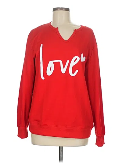 Pre-owned Unbranded Pullover Sweater In Red