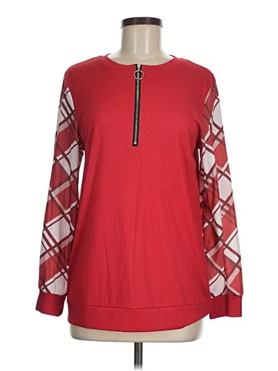Pre-owned Unbranded Pullover Sweater In Red