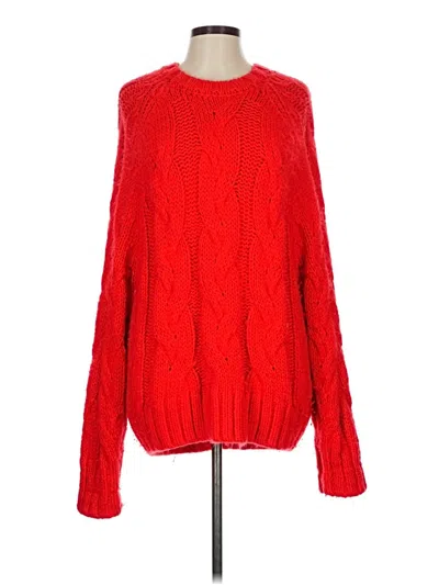 Pre-owned Unbranded Pullover Sweater In Red