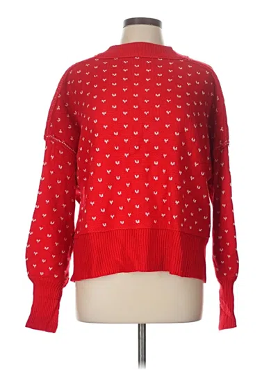 Pre-owned Unbranded Pullover Sweater In Red