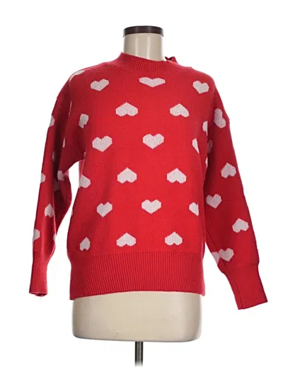Pre-owned Unbranded Pullover Sweater In Red