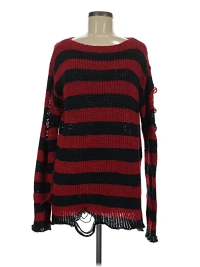 Pre-owned Unbranded Pullover Sweater In Red