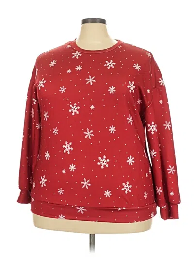 Pre-owned Unbranded Pullover Sweater In Red