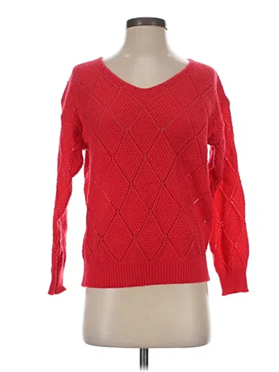 Pre-owned Unbranded Pullover Sweater In Red