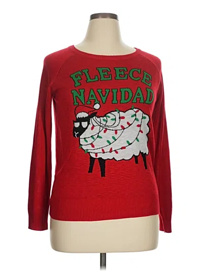 Pre-owned Unbranded Pullover Sweater In Red