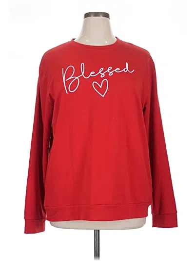 Pre-owned Unbranded Pullover Sweater In Red