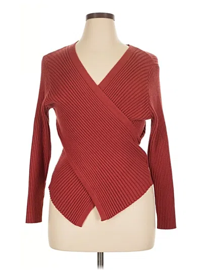 Pre-owned Unbranded Pullover Sweater In Red