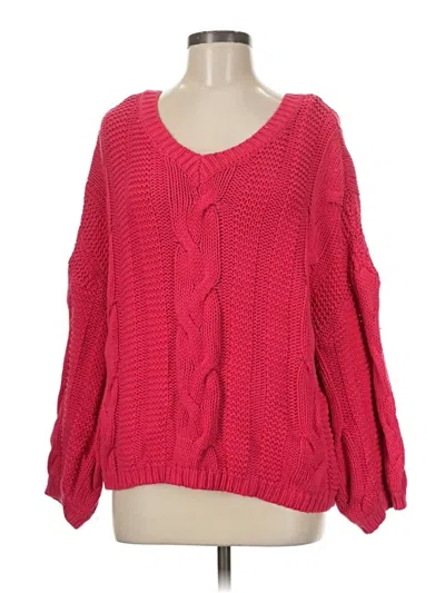 Pre-owned Unbranded Pullover Sweater In Red
