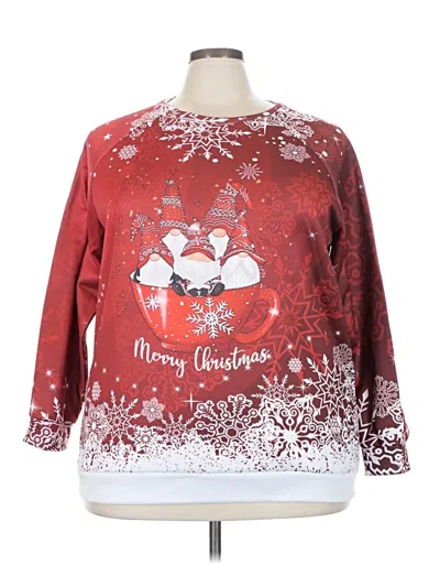 Pre-owned Unbranded Pullover Sweater In Red