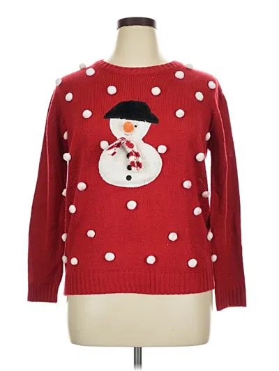Pre-owned Unbranded Pullover Sweater In Red