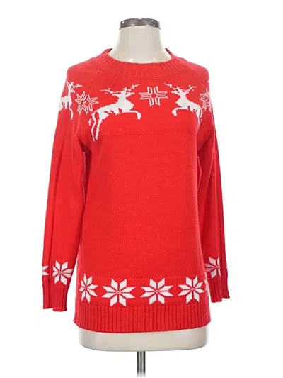 Pre-owned Unbranded Pullover Sweater In Red