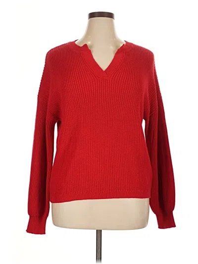 Pre-owned Unbranded Pullover Sweater In Red