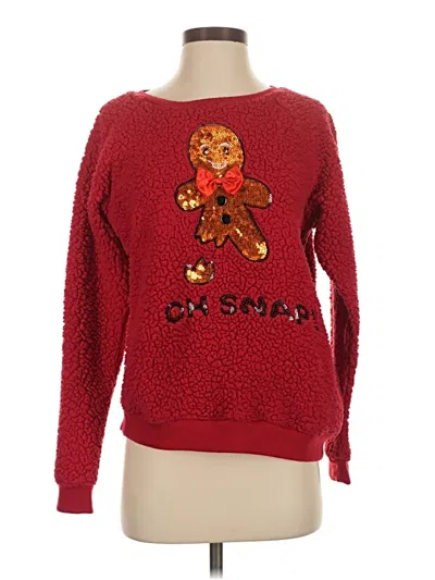 Pre-owned Unbranded Pullover Sweater In Red