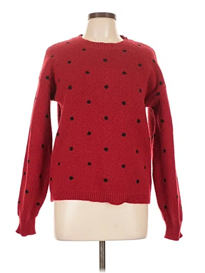 Pre-owned Unbranded Pullover Sweater In Red