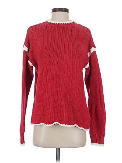 Pre-owned Unbranded Pullover Sweater In Red