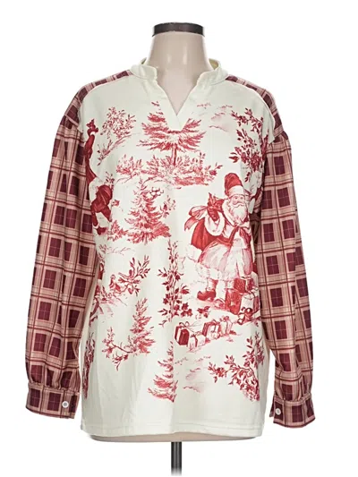 Pre-owned Unbranded Pullover Sweater In Red