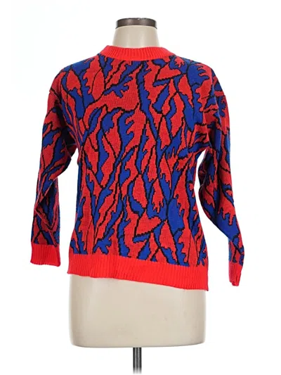 Pre-owned Unbranded Pullover Sweater In Red
