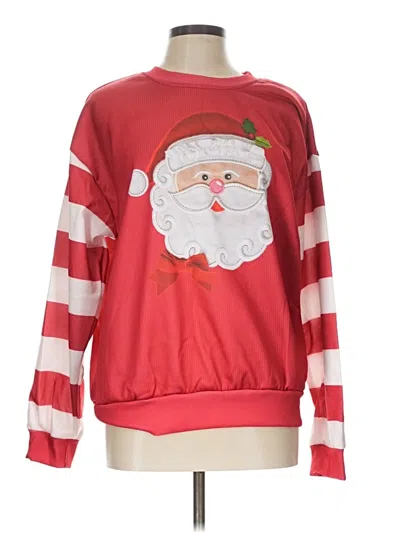 Pre-owned Unbranded Pullover Sweater In Red