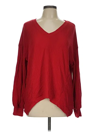 Pre-owned Unbranded Pullover Sweater In Red