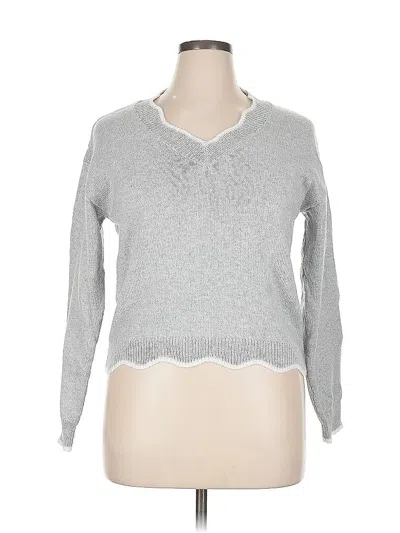 Pre-owned Unbranded Pullover Sweater In Silver