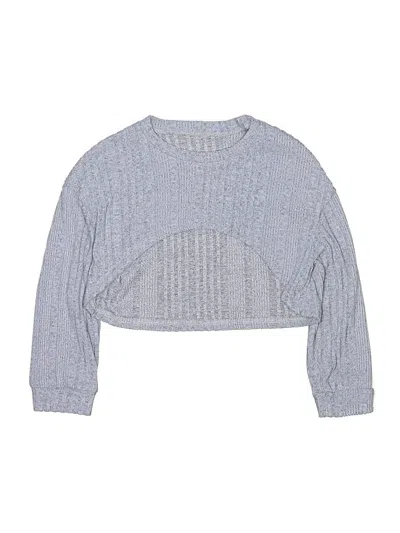 Pre-owned Unbranded Kids' Pullover Sweater In Silver