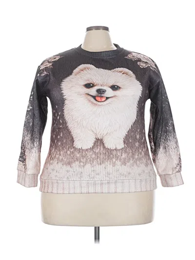 Pre-owned Unbranded Pullover Sweater In Silver