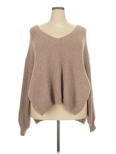 Pre-owned Unbranded Pullover Sweater In Tan