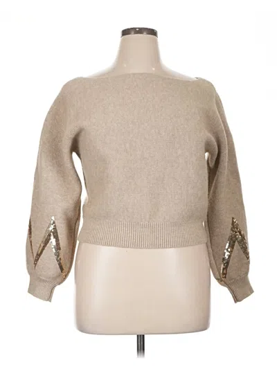 Pre-owned Unbranded Pullover Sweater In Tan