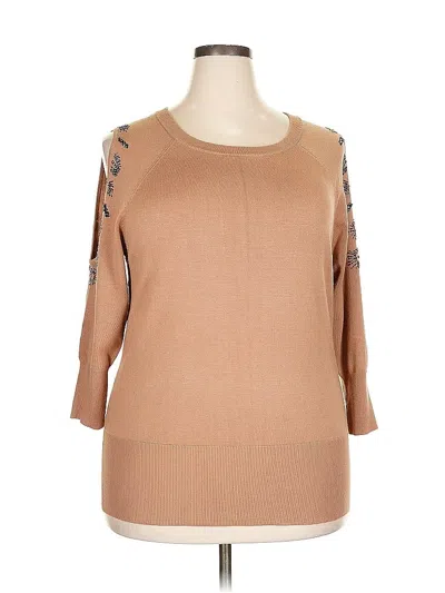 Pre-owned Unbranded Pullover Sweater In Tan