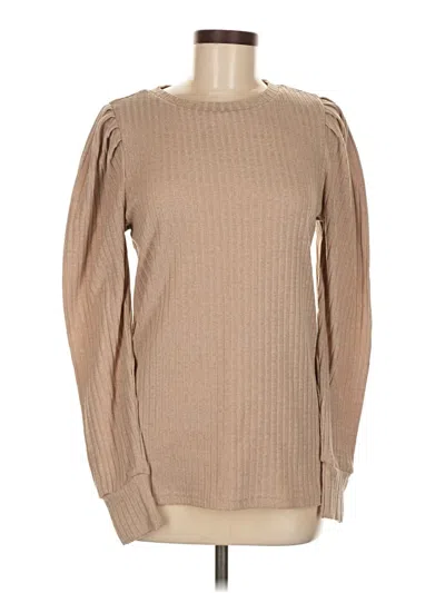 Pre-owned Unbranded Pullover Sweater In Tan