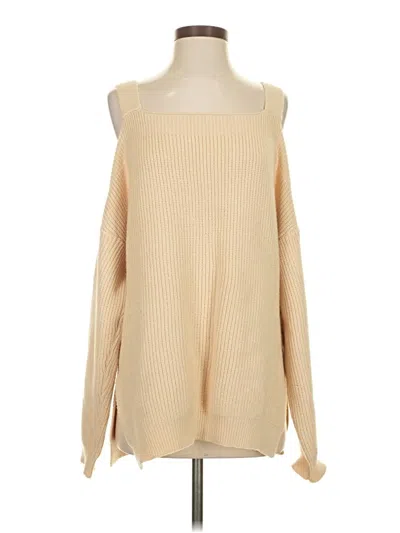 Pre-owned Unbranded Pullover Sweater In Tan