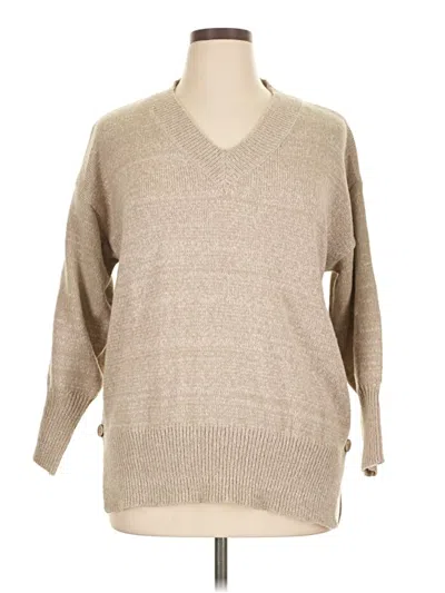 Pre-owned Unbranded Pullover Sweater In Tan