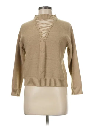 Pre-owned Unbranded Pullover Sweater In Tan