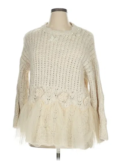 Pre-owned Unbranded Pullover Sweater In Tan