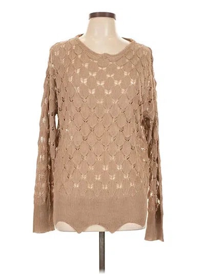Pre-owned Unbranded Pullover Sweater In Tan