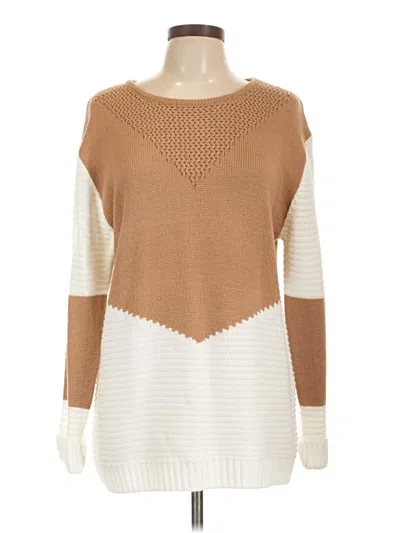 Pre-owned Unbranded Pullover Sweater In Tan