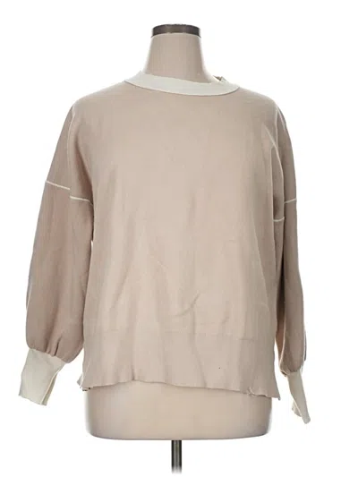Pre-owned Unbranded Pullover Sweater In Tan