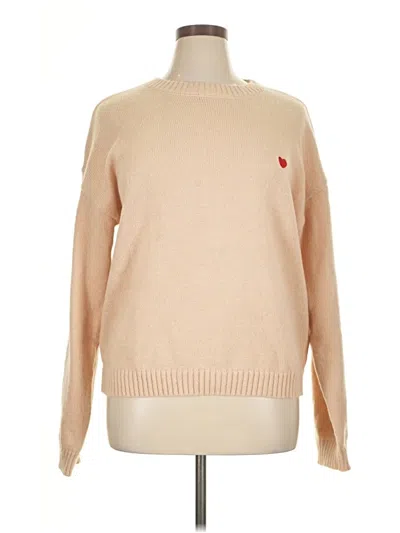 Pre-owned Unbranded Pullover Sweater In Tan