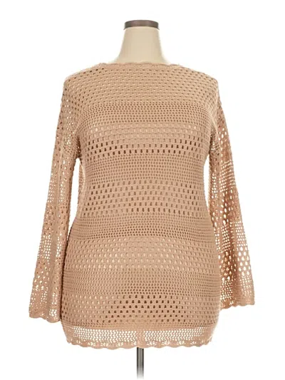 Pre-owned Unbranded Pullover Sweater In Tan