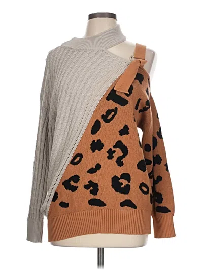 Pre-owned Unbranded Pullover Sweater In Tan