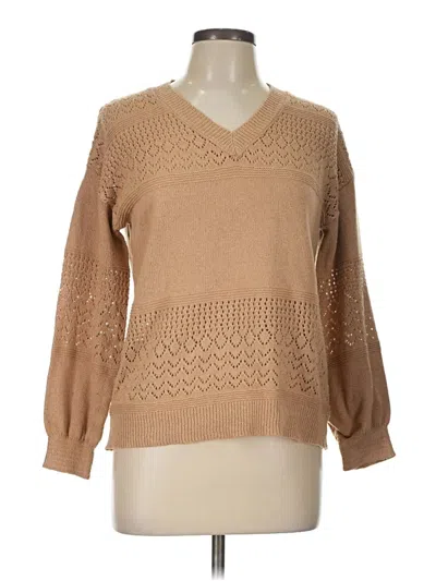 Pre-owned Unbranded Pullover Sweater In Tan
