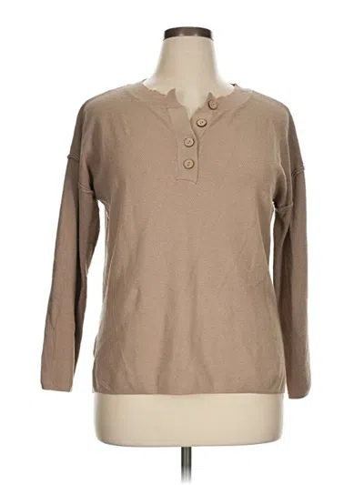 Pre-owned Unbranded Pullover Sweater In Tan