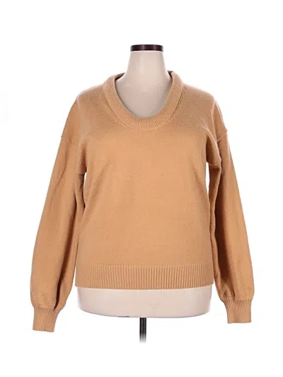 Pre-owned Unbranded Pullover Sweater In Tan