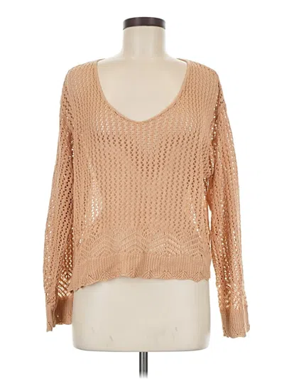 Pre-owned Unbranded Pullover Sweater In Tan