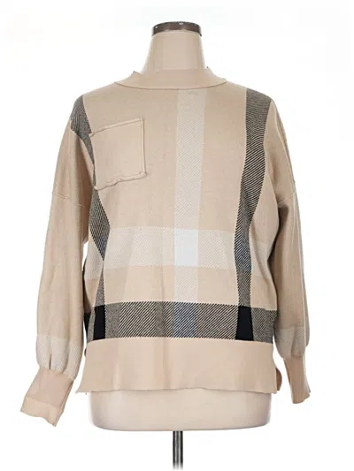 Pre-owned Unbranded Pullover Sweater In Tan