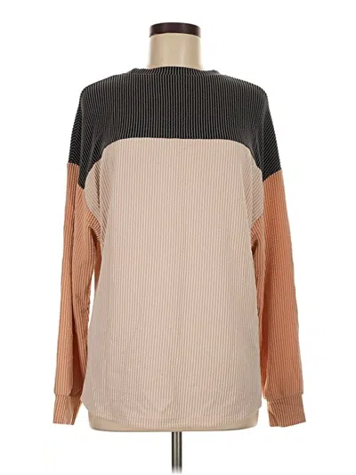 Pre-owned Unbranded Pullover Sweater In Tan