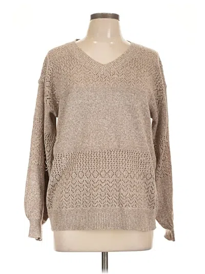 Pre-owned Unbranded Pullover Sweater In Tan
