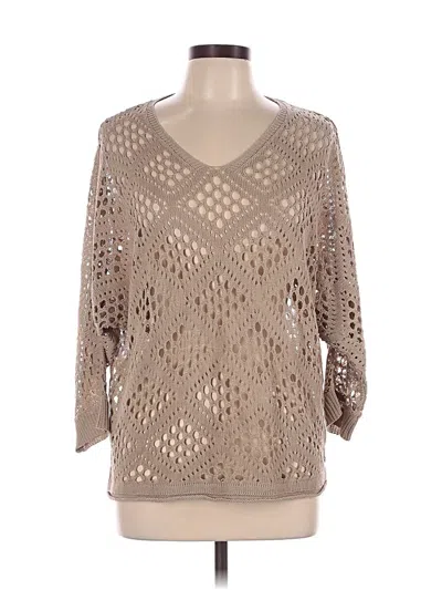 Pre-owned Unbranded Pullover Sweater In Tan