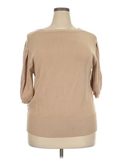 Pre-owned Unbranded Pullover Sweater In Tan