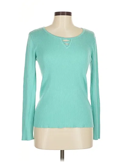 Pre-owned Unbranded Pullover Sweater In Teal